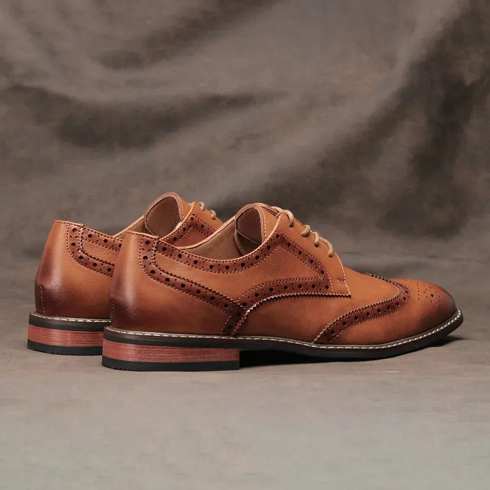 Edward - Leather Brogue Shoes