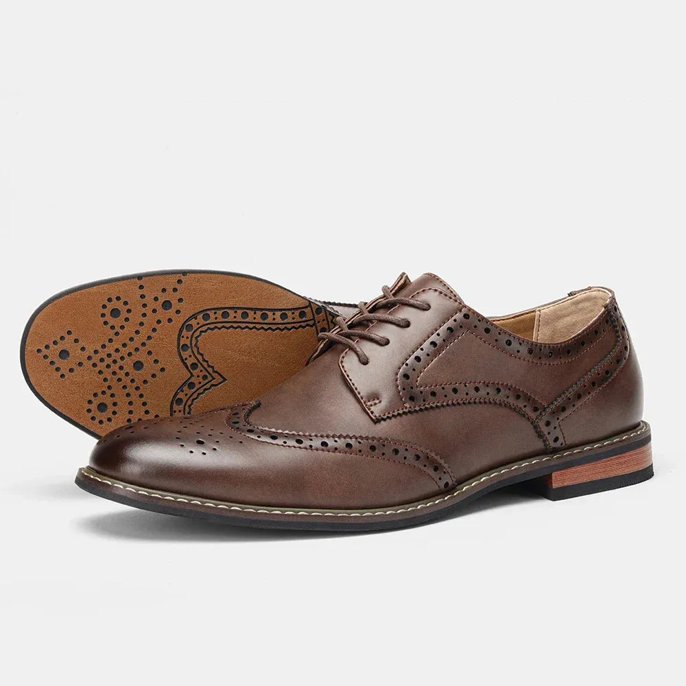 Edward - Leather Brogue Shoes