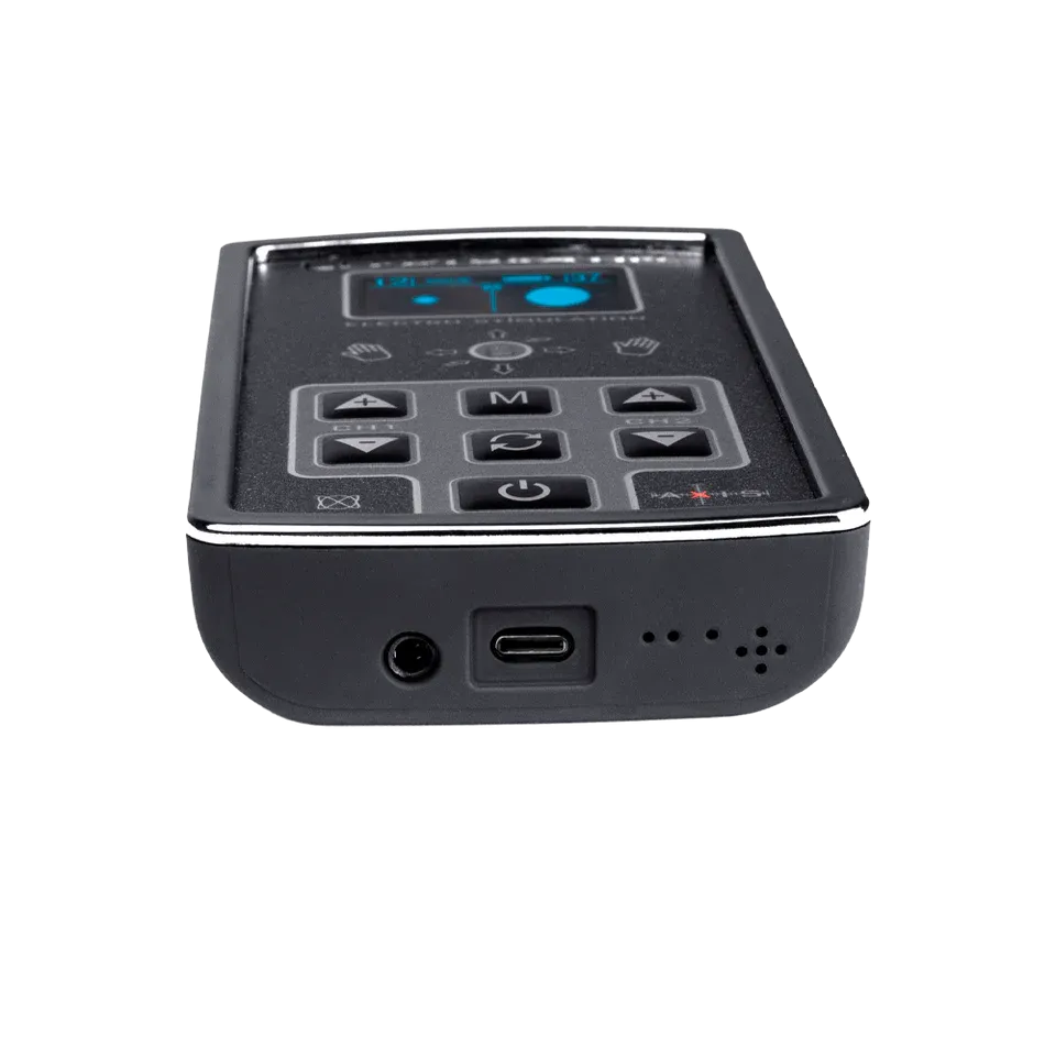 ElectraStim AXIS Dual Channel Electro Stimulator - 99 Intensity Levels, 7 Modes, Gesture & Audio Control