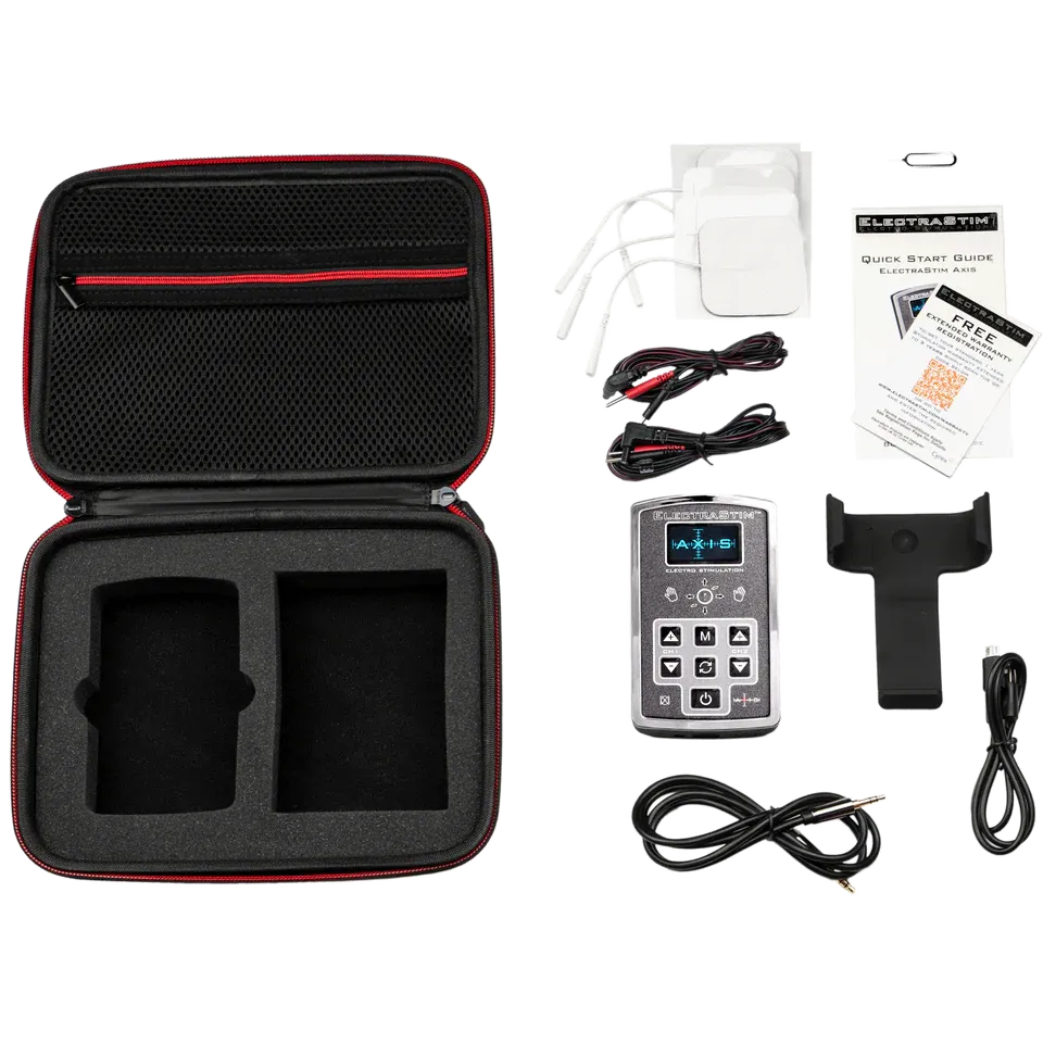 ElectraStim AXIS Dual Channel Electro Stimulator - 99 Intensity Levels, 7 Modes, Gesture & Audio Control