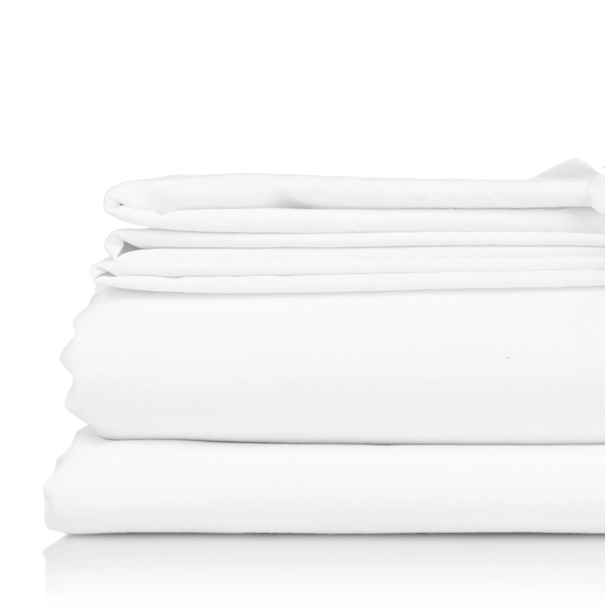 Fitted Sheet - Poly Cotton - White - 200 Thread Count