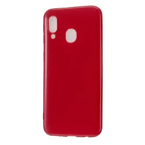 For Samsung A20E/A40/A70 Cellphone Cover Soft TPU Phone Case Simple Profile Scratch Resistant Full Body Protection Shell Rose red