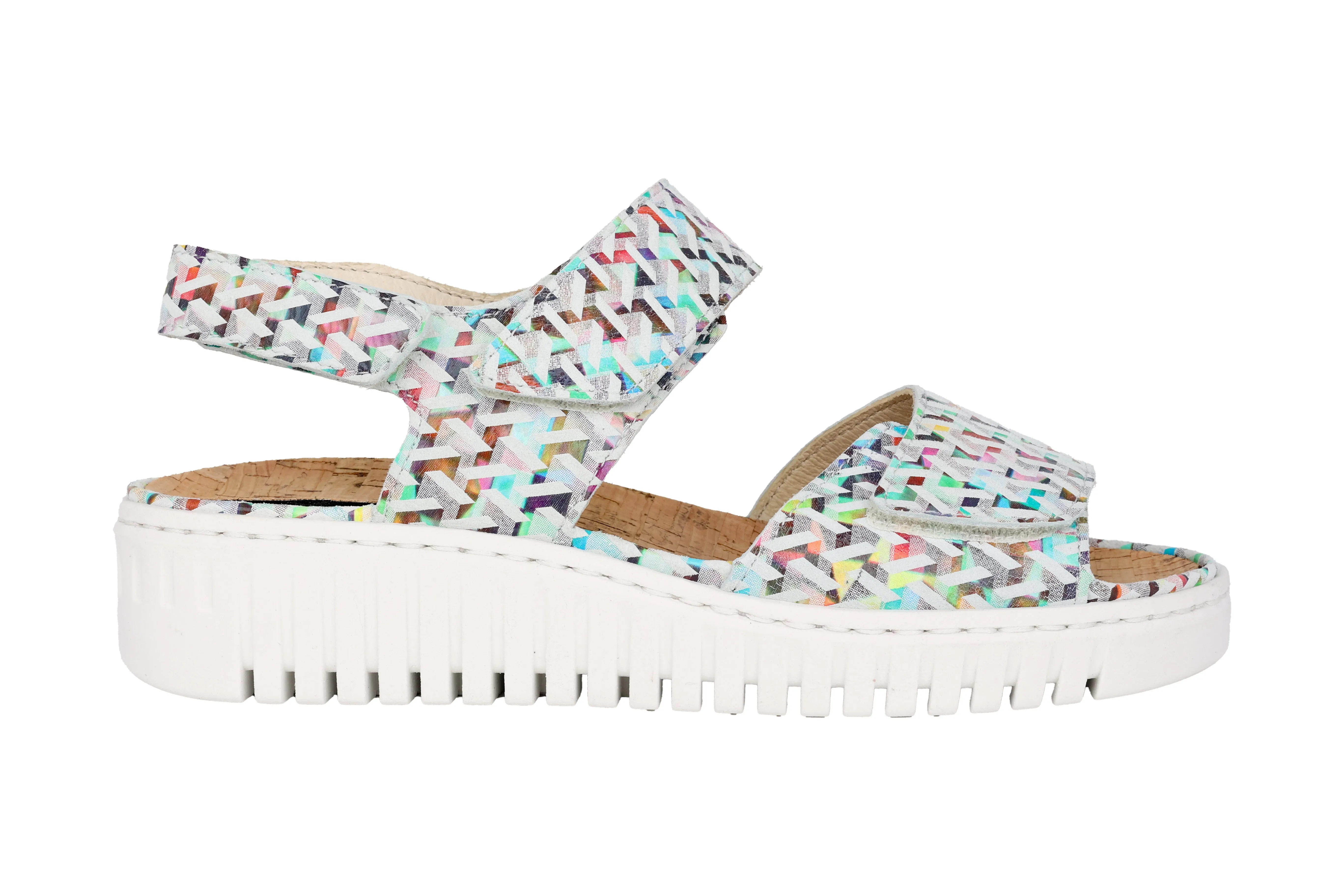'H-Willow' women's wide fit (H) sandal - multicolour
