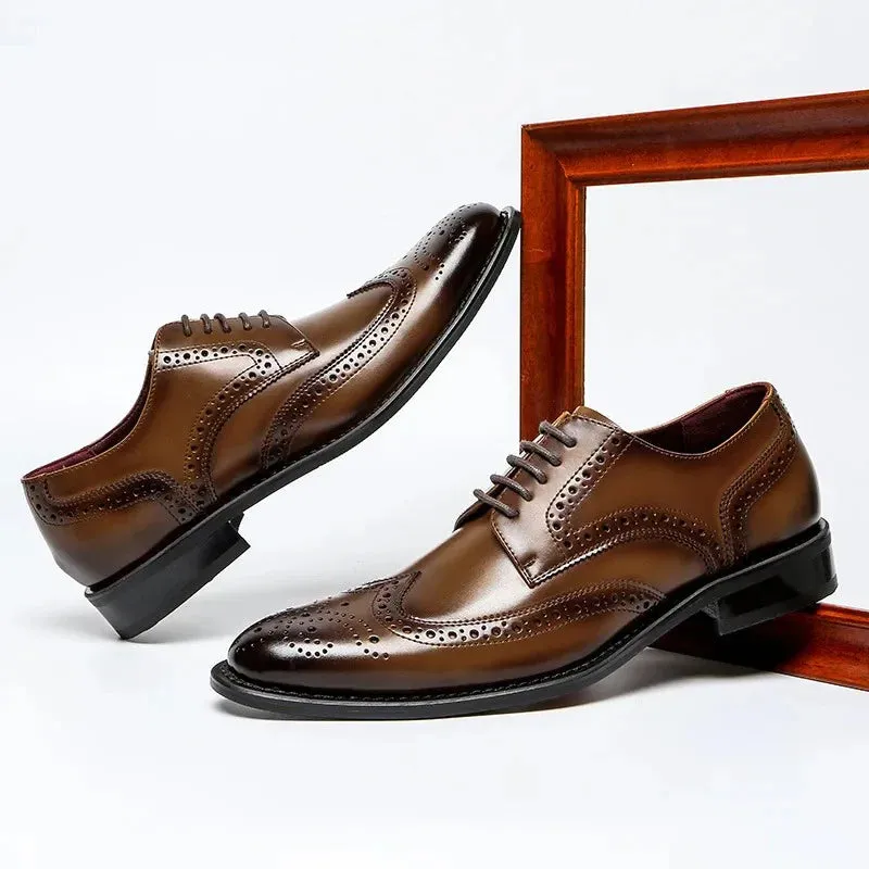 Halston 100% Cowhide Brogues