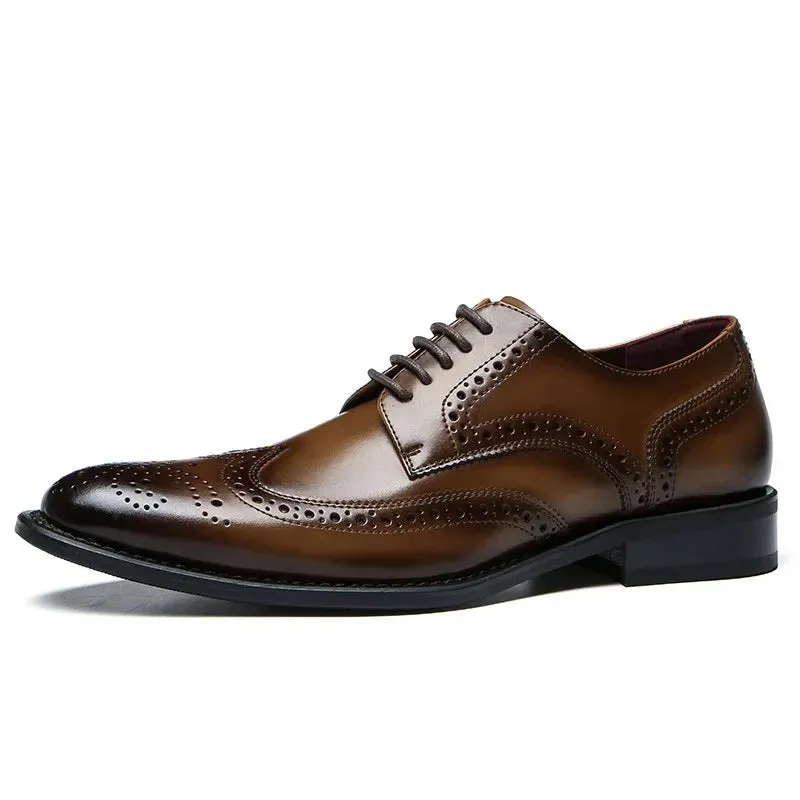 Halston 100% Cowhide Brogues