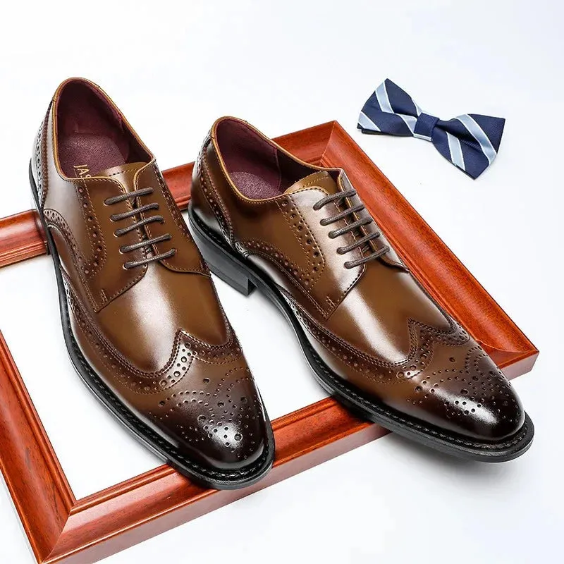 Halston 100% Cowhide Brogues