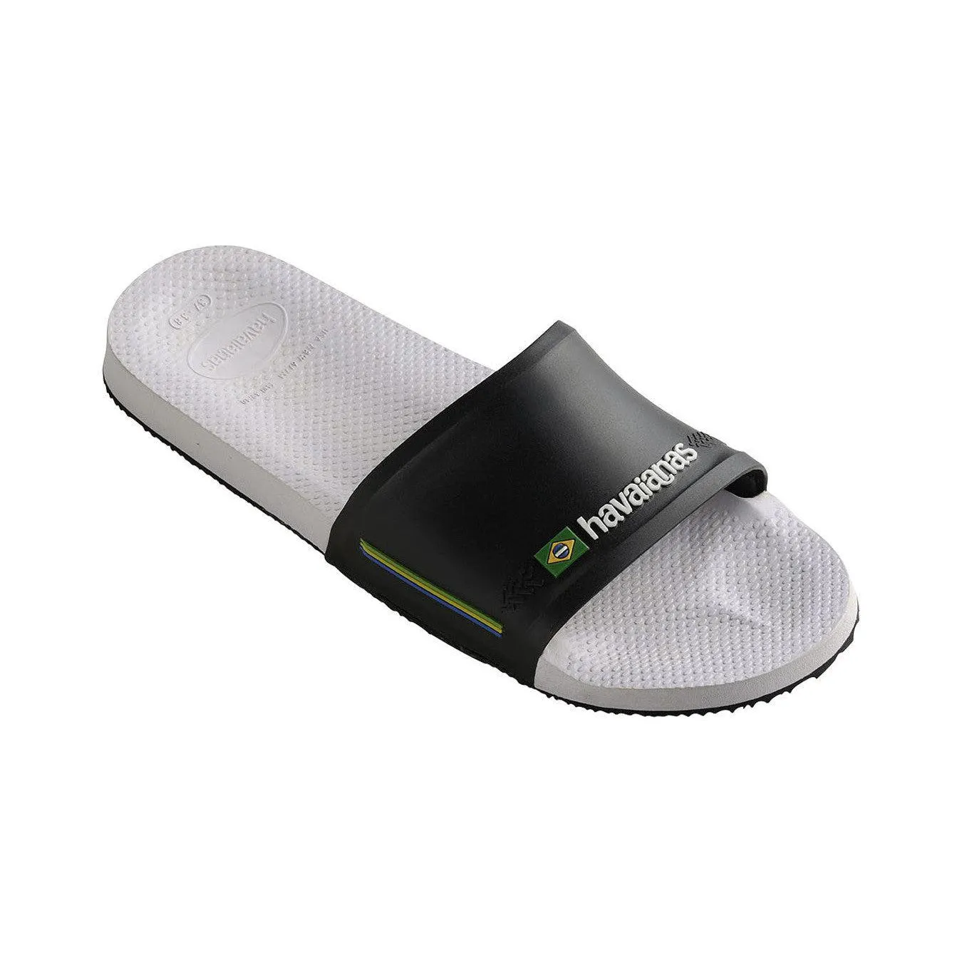 HAV. SLIDE BRASIL WHITE/BLACK