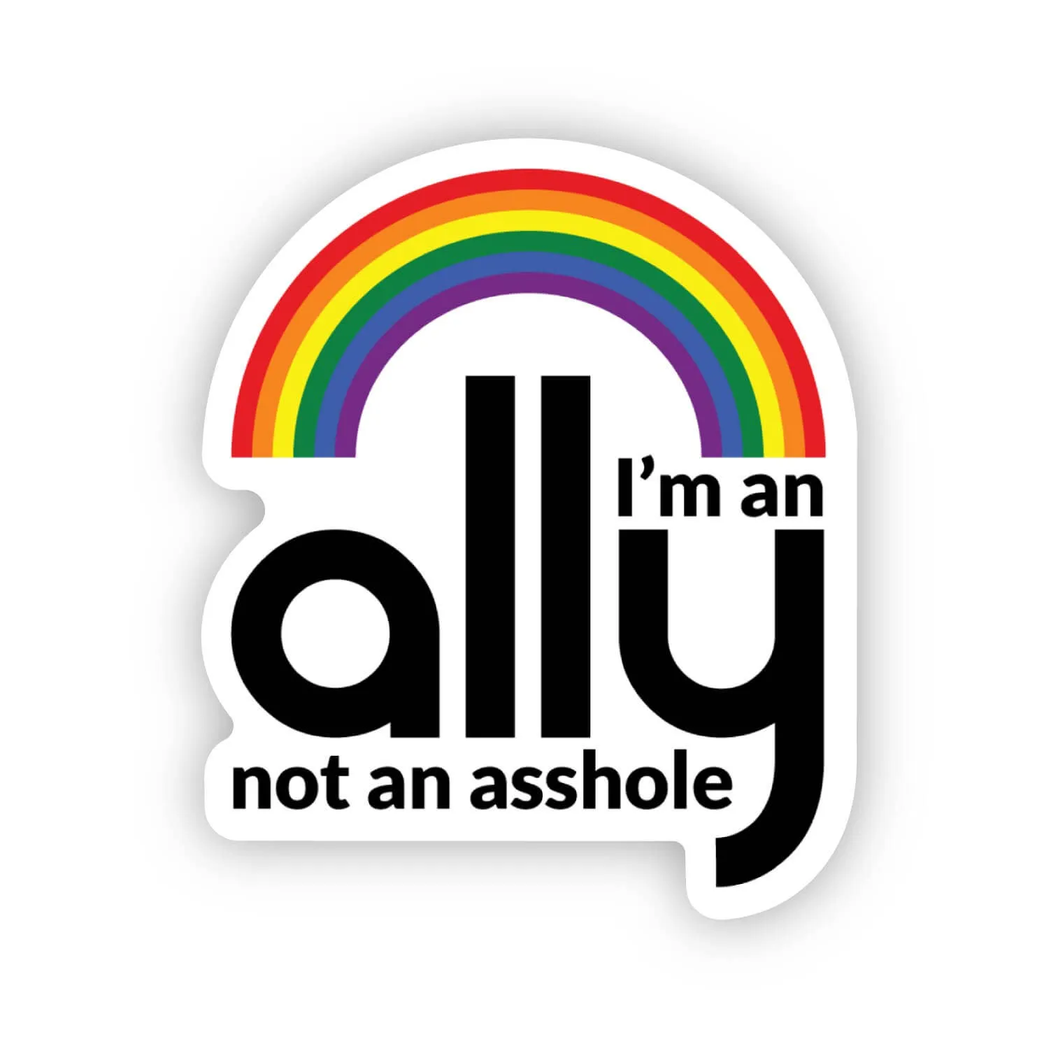I'm an ally waterproof sticker