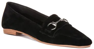 Justinreess England Romy Suede In Black Suede For Women