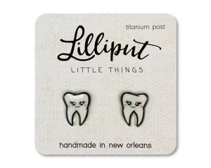 Kawaii Tooth Earrings - Darling Cute Post Earrings - Fun Gift for Daughter, Sister, Friend