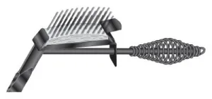 Lenco Drop-Forged Chipping Hammers, 11 1/4 in, 18 oz Head, With Brush, Steel Handle, 09070