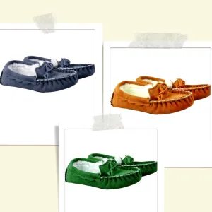 Luxury Sheepskin Moccasin Slippers - The Waveney - A Collection of Classic, Heritage Colours