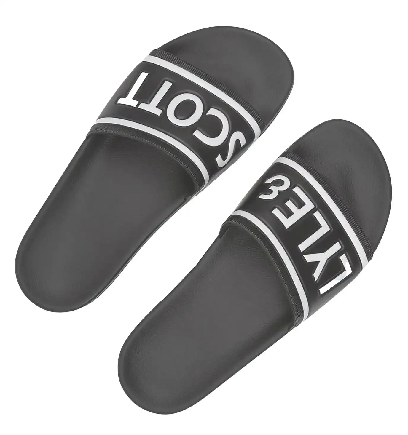 Lyle & Scott Mens Sliders Gunmetal