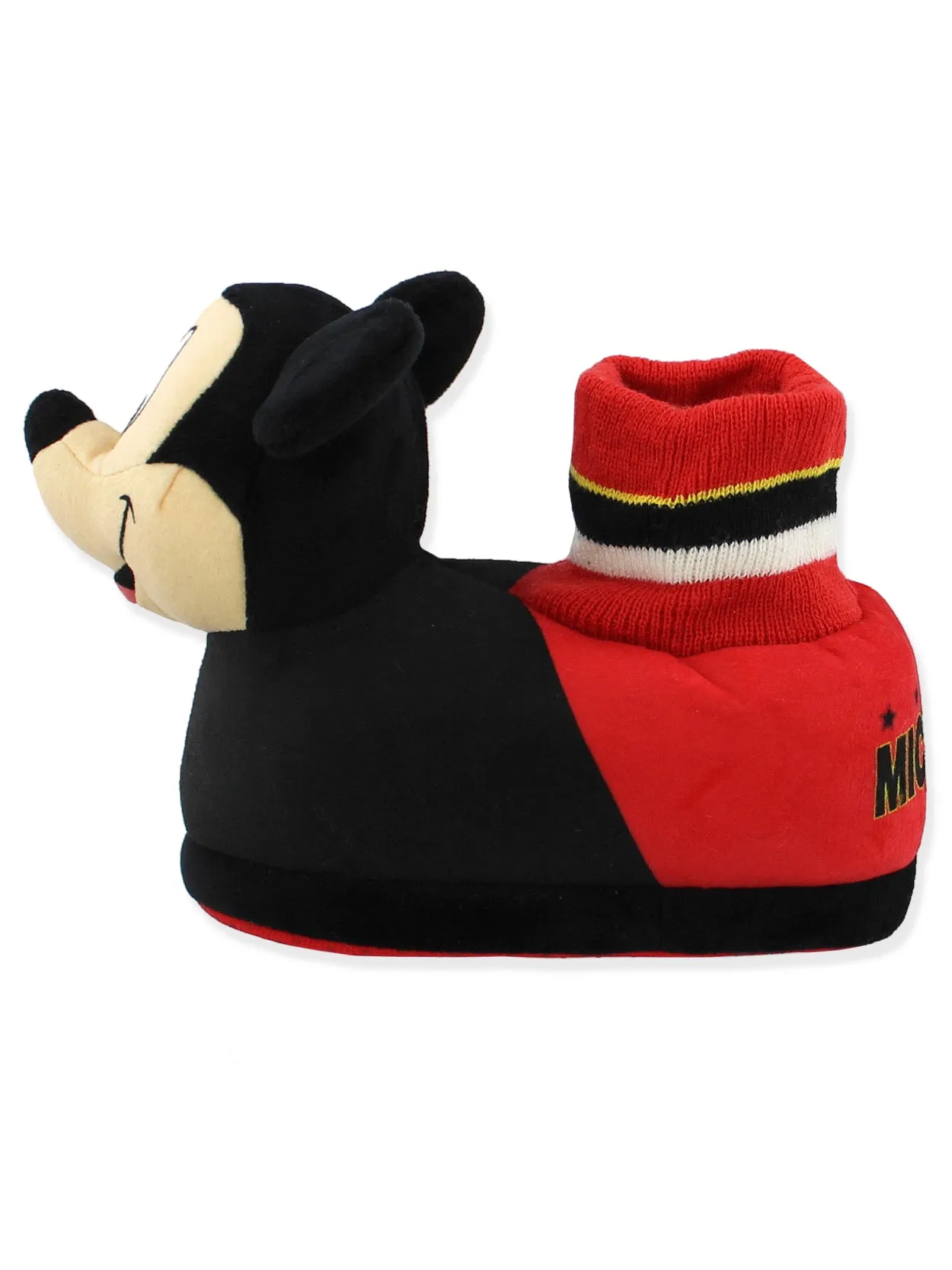 Mickey Mouse Plush 3D Sock Top Slippers