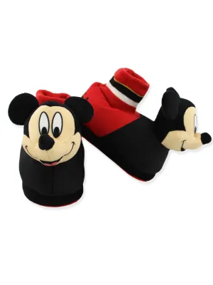 Mickey Mouse Plush 3D Sock Top Slippers
