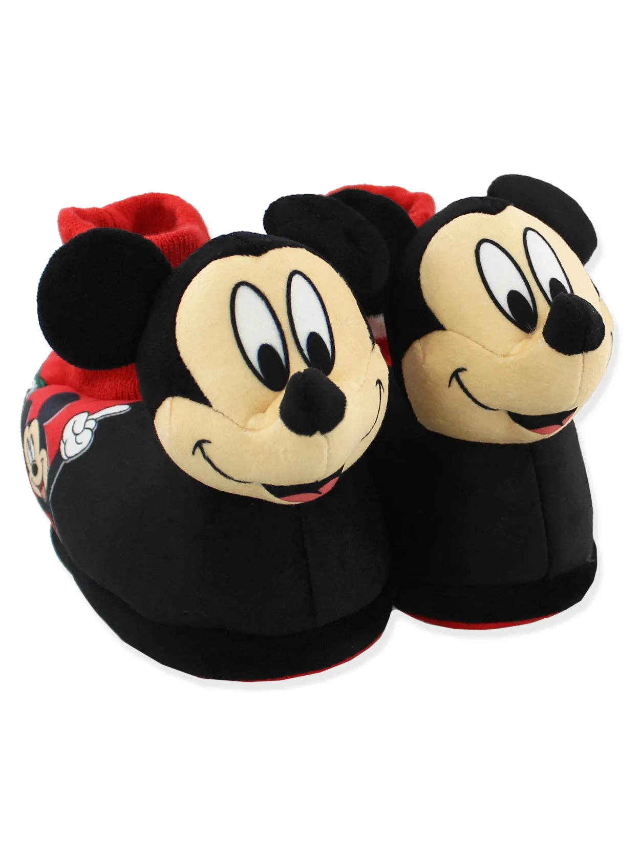 Mickey Mouse Plush 3D Sock Top Slippers