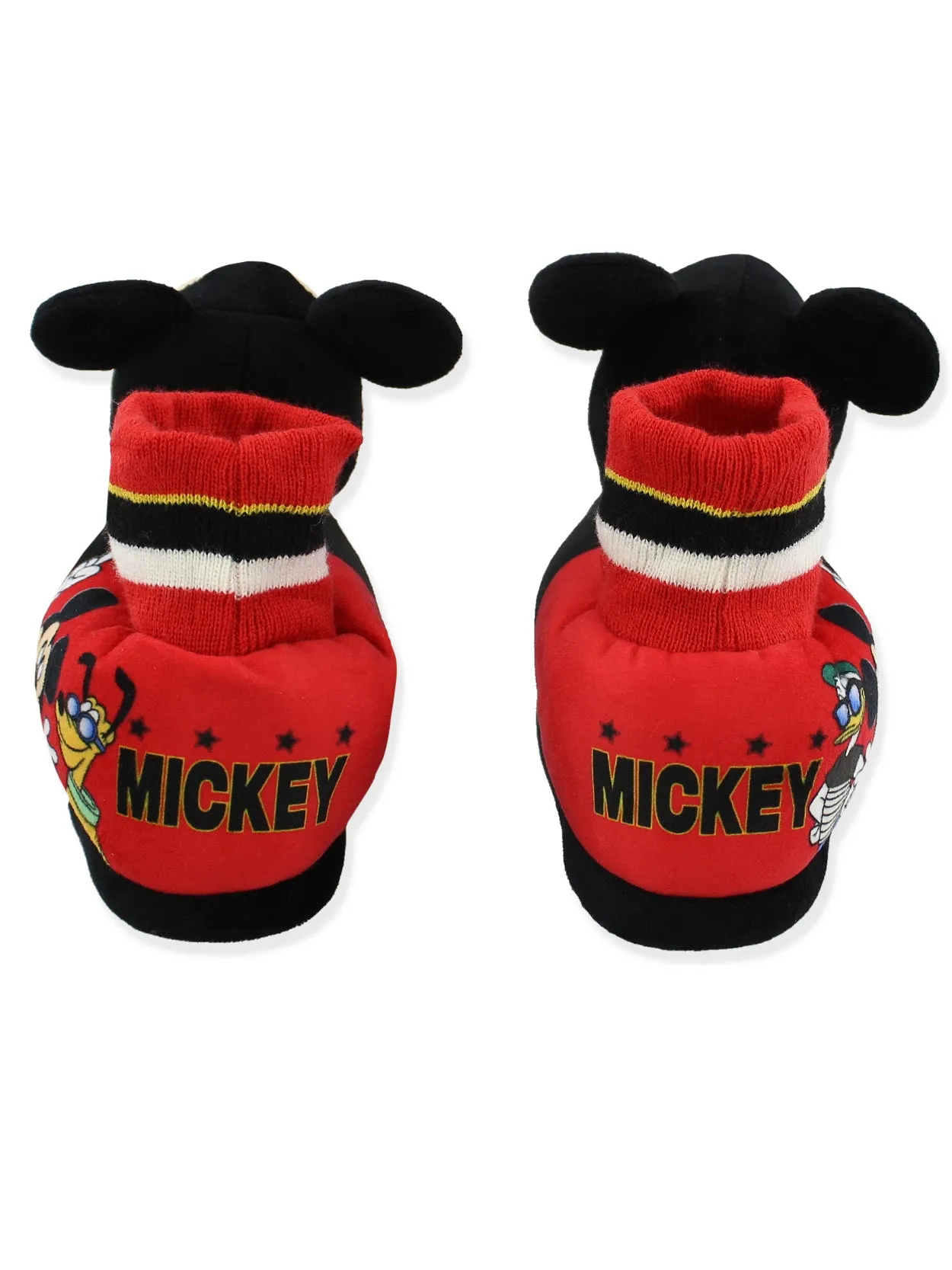 Mickey Mouse Plush 3D Sock Top Slippers