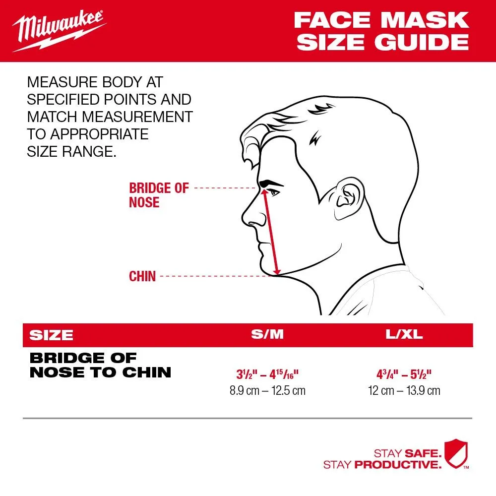 Milwaukee 2 Layer Face Mask 1-Pack