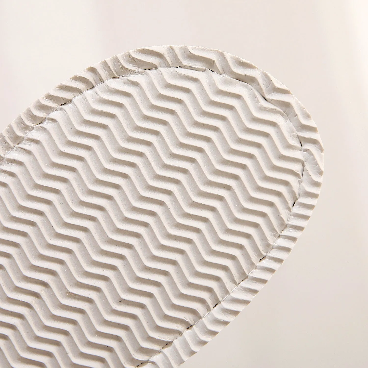 New Arrival Thin Striped Cotton Linen Indoor Slippers with Foam Sole for Wood Floors