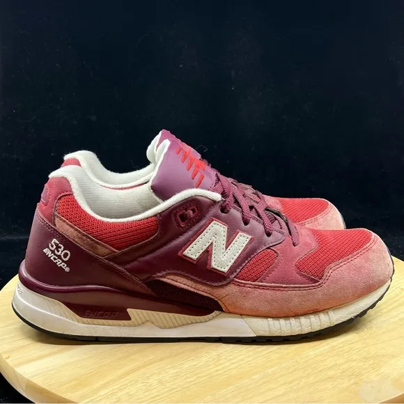 New balance Mens M530OXB red/white vintage look sneaker size 10