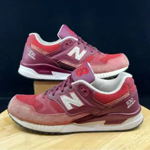 New balance Mens M530OXB red/white vintage look sneaker size 10