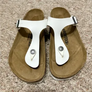 New Birkenstock Gizeh White Sandals 38 (7)
