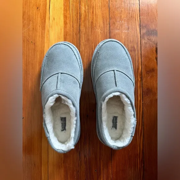 NEW Koolaburra Grey Kids Braidee Slippers