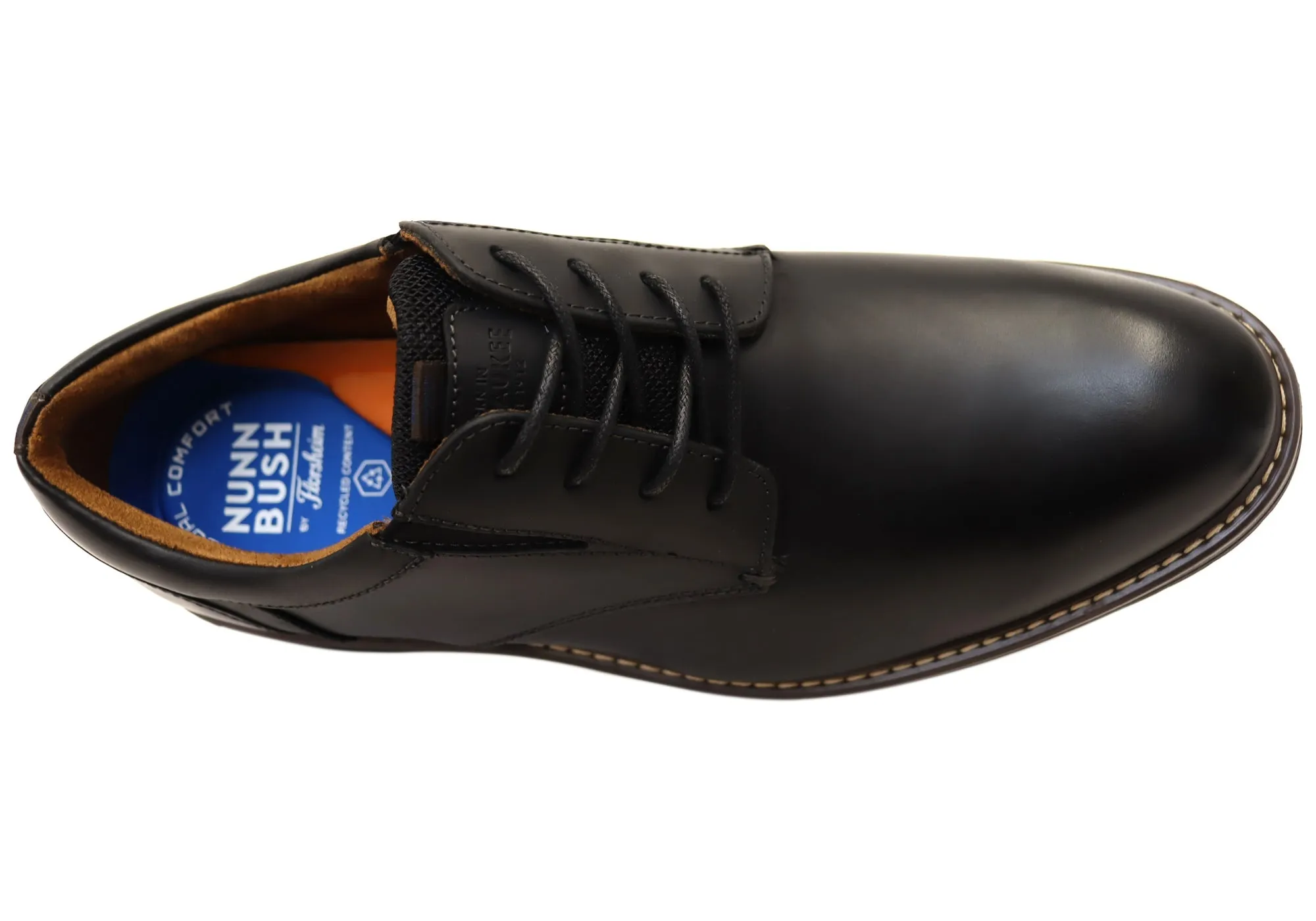 Nunn Bush By Florsheim Mens EE Extra Wide Griff Plain Toe Shoes