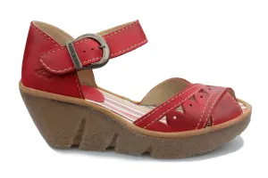'Oasis' women's sandal - Red