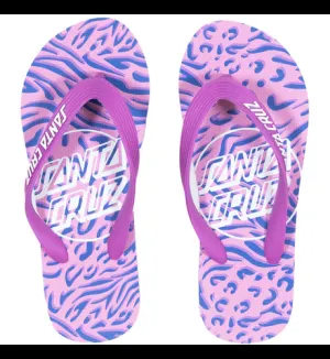 Opus Dot Zebra Marble All Over Thongs