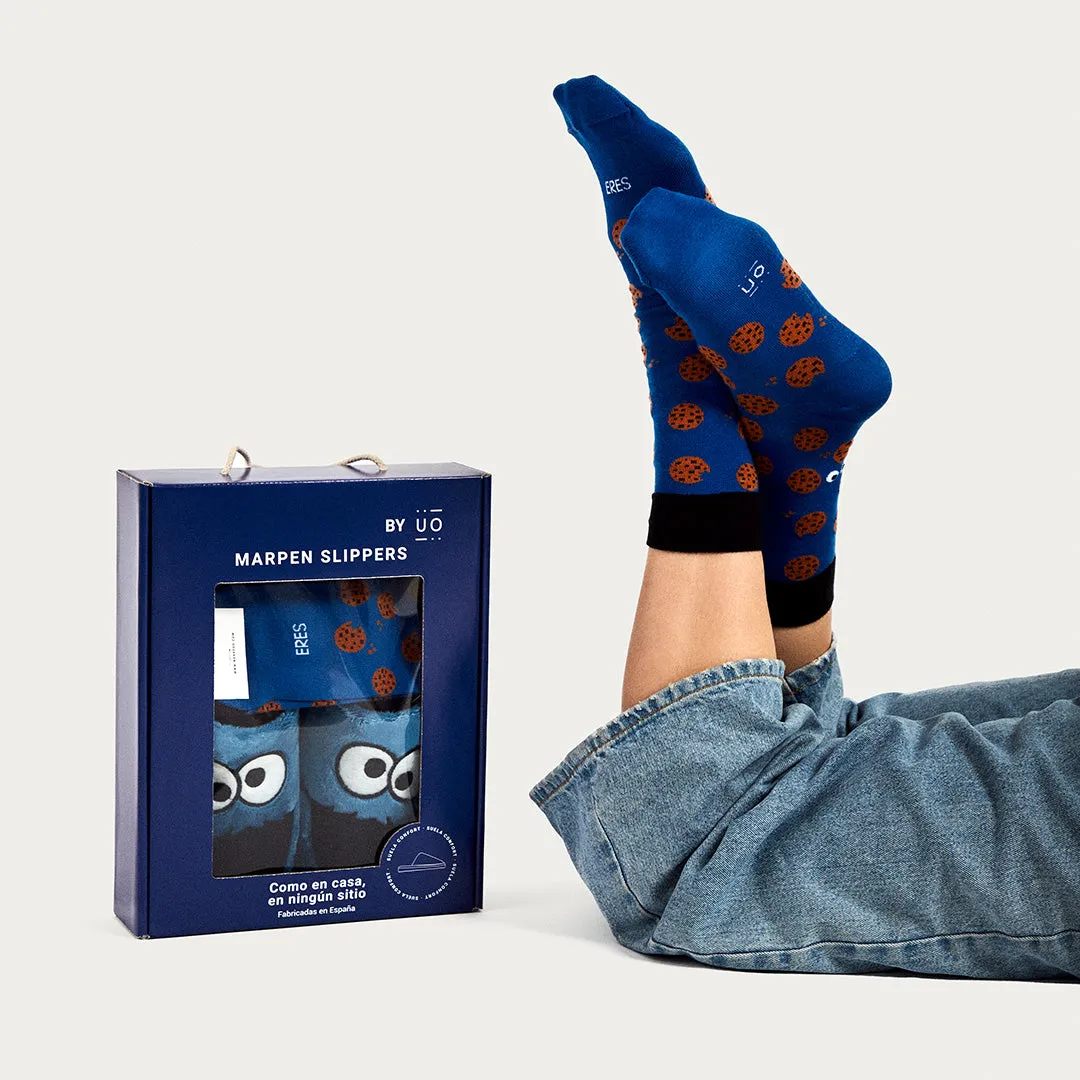 Pack Calcetín "Eres muy cookie"   Slippers Monstruo