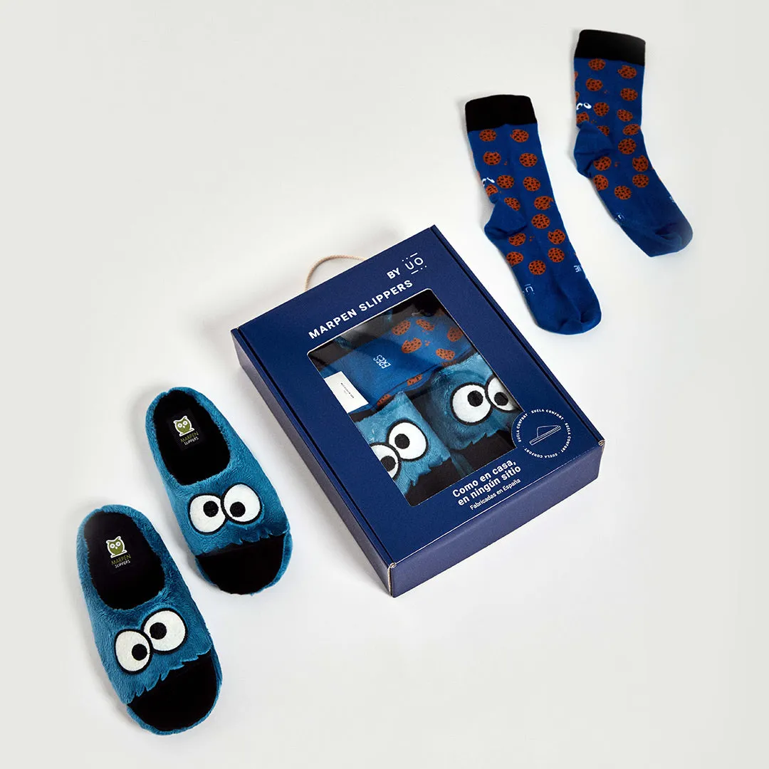 Pack Calcetín "Eres muy cookie"   Slippers Monstruo