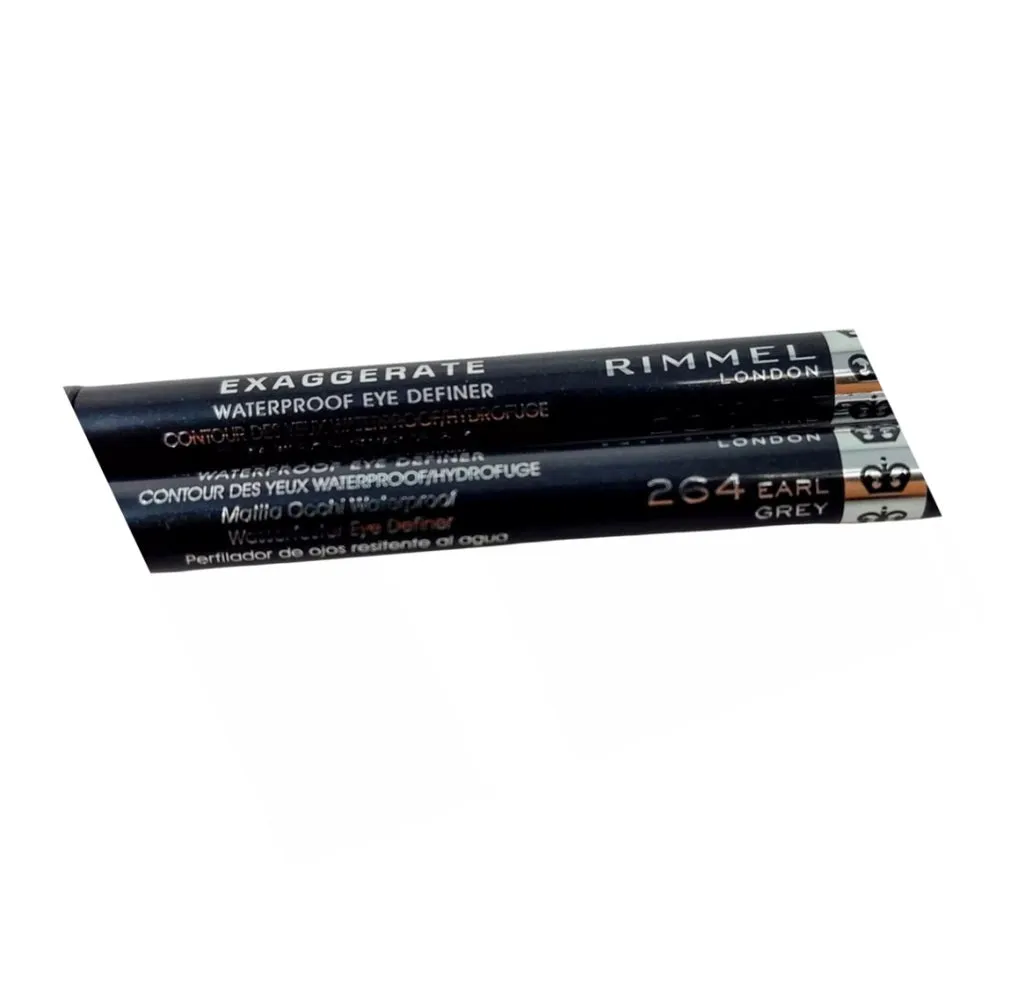 Pack of 2 Rimmel Exaggerate Waterproof Eye Definer, Earl Grey 264