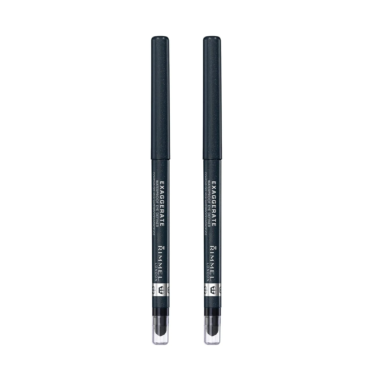 Pack of 2 Rimmel Exaggerate Waterproof Eye Definer, Earl Grey 264