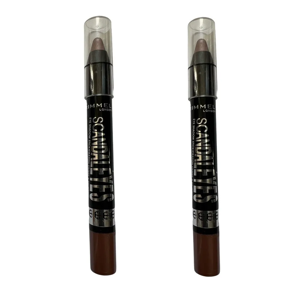 Pack of 2 Rimmel ScandalEyes Eyeshadow Waterproof  Stick Crayon, Bluffing 011