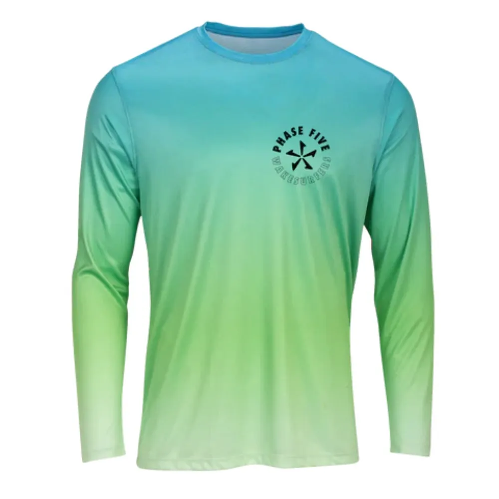 PHASE 5 USA MADE SPF L/S AQUA/LIME