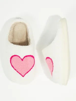 Pink Heart Slippers