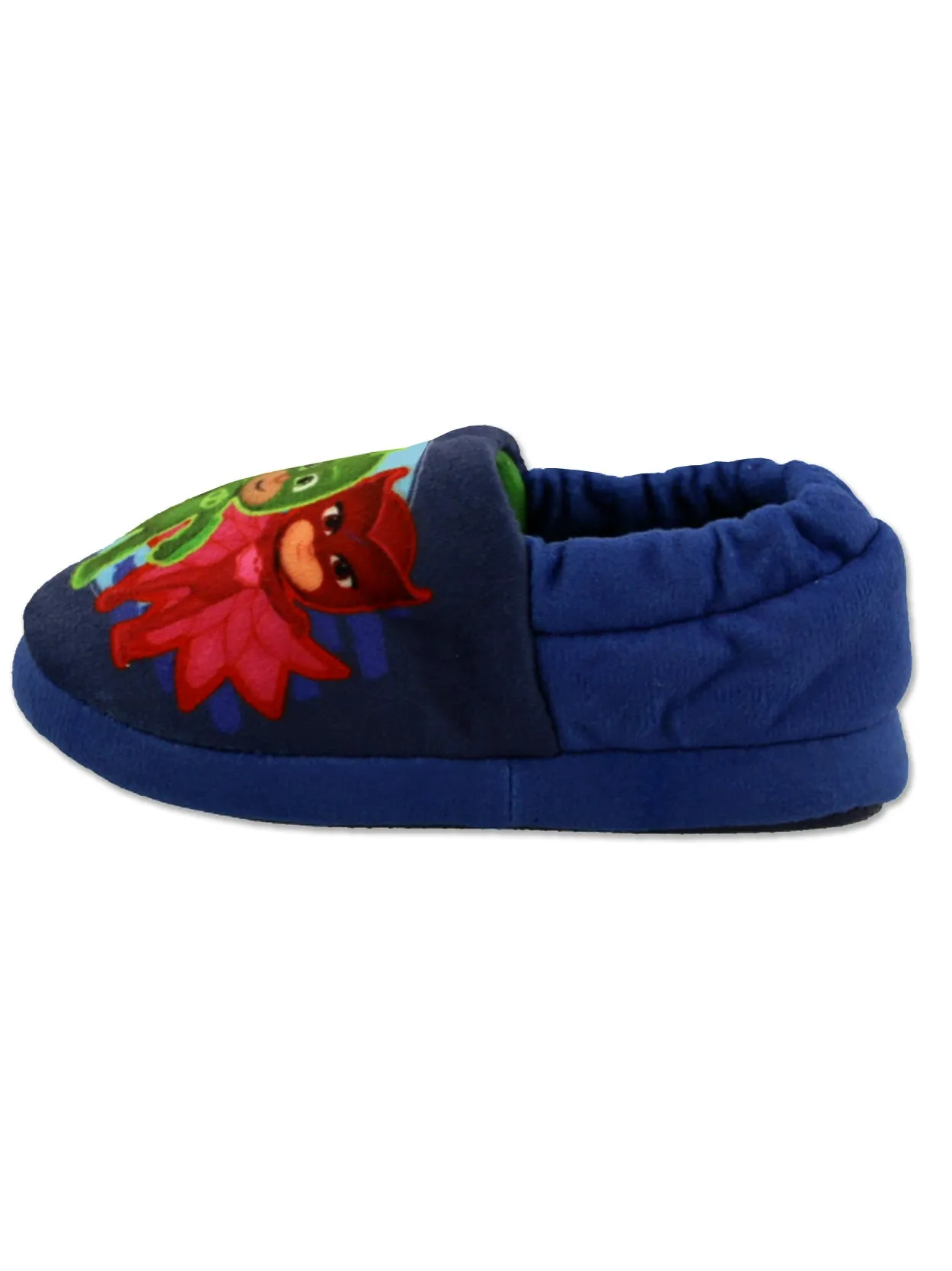 PJ Masks Plush A-Line Slippers with Non Slip Rubber Sole