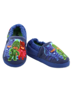 PJ Masks Plush A-Line Slippers with Non Slip Rubber Sole