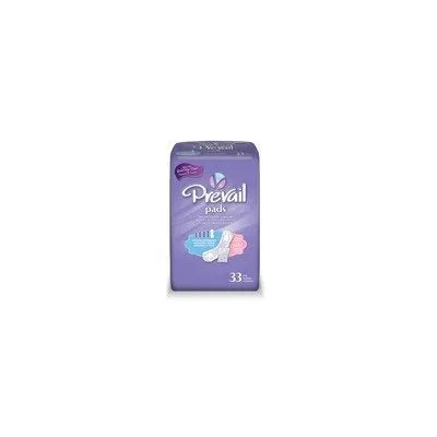 Prevail Bladder Control Pad 16" Length Heavy Absorb. Polymer Female Disposable
