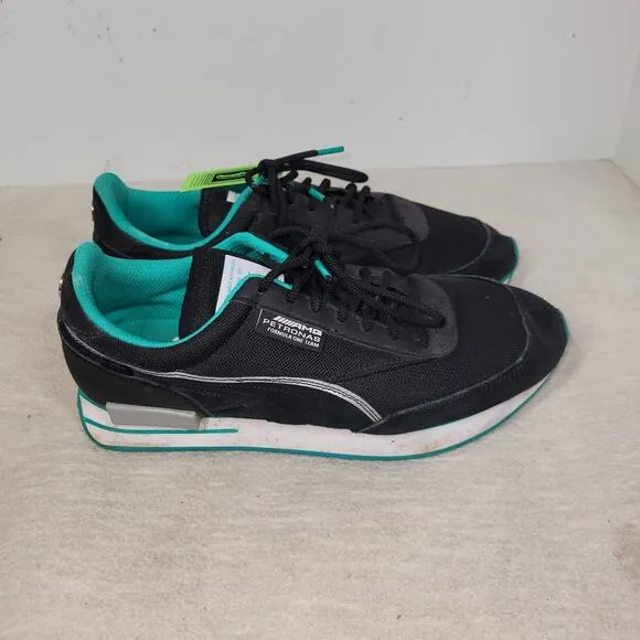 Puma Shoes Mens Size 9.5 Black Future Rider x Mercedes AMG Petronas F1 Mercedes