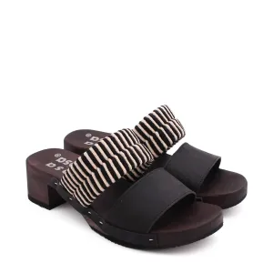 ROCCO KNOT SANDALS   BLACK NATURAL