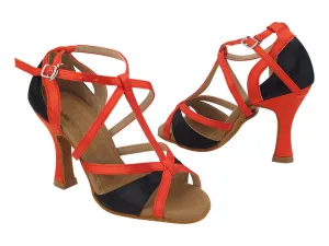 S1002 83 Black Satin_118 Red Satin