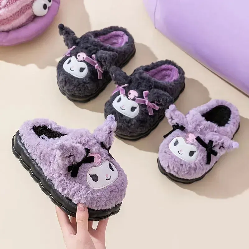 Sanrio Kuromi Home Slippers | Soft, Snuggly, and Stylish