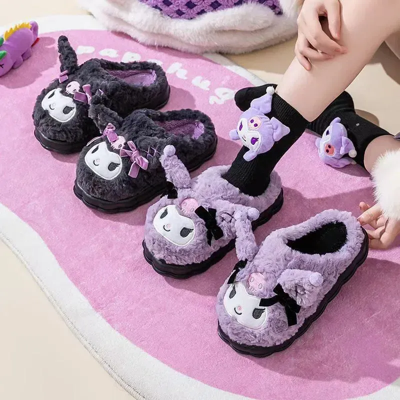 Sanrio Kuromi Home Slippers | Soft, Snuggly, and Stylish