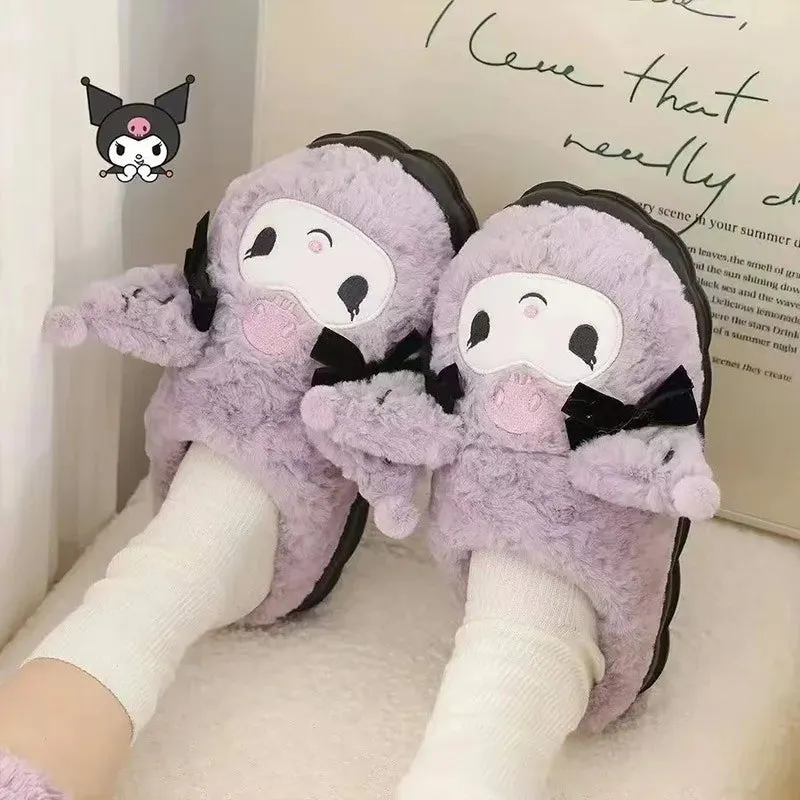 Sanrio Kuromi Home Slippers | Soft, Snuggly, and Stylish