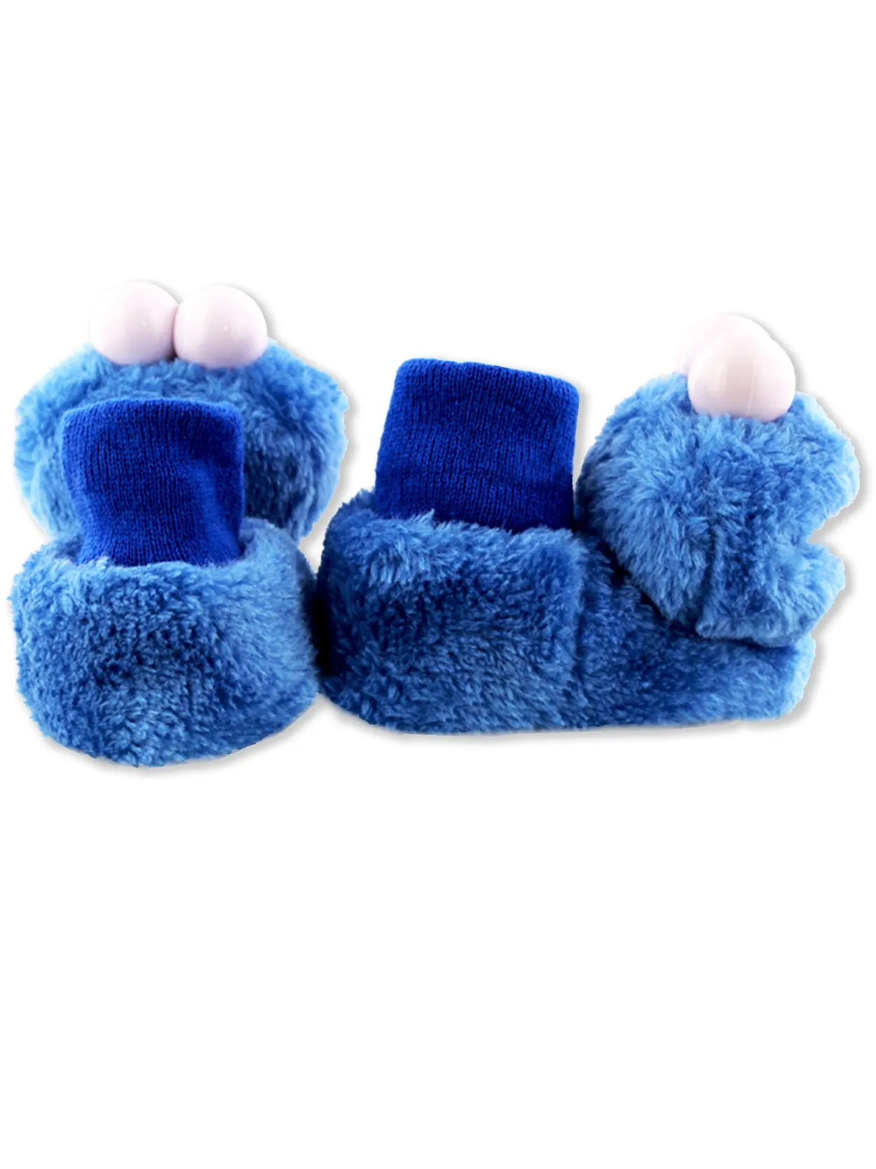 Sesame Street Cookie Monster Plush 3D Sock Top Slippers