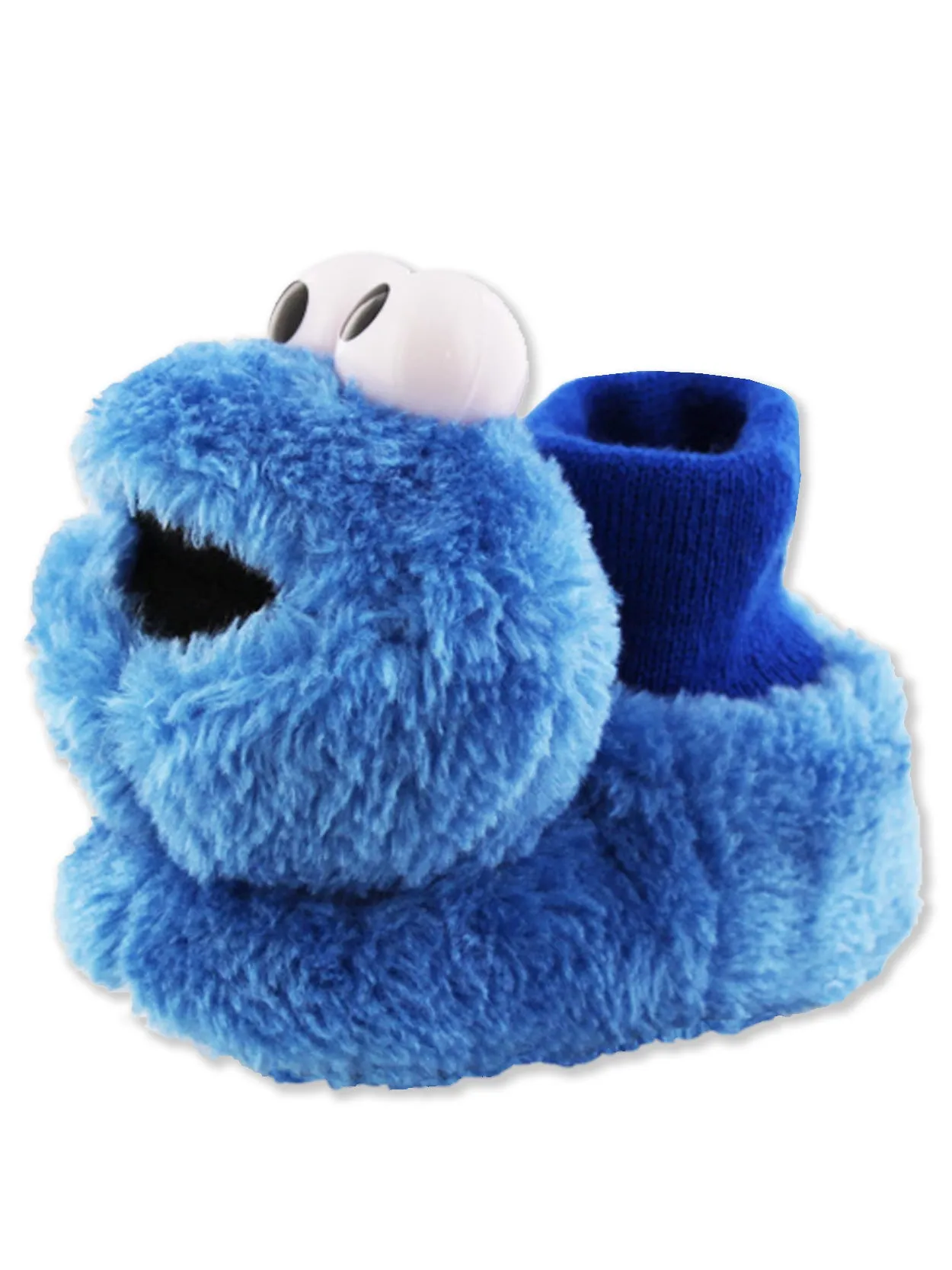 Sesame Street Cookie Monster Plush 3D Sock Top Slippers