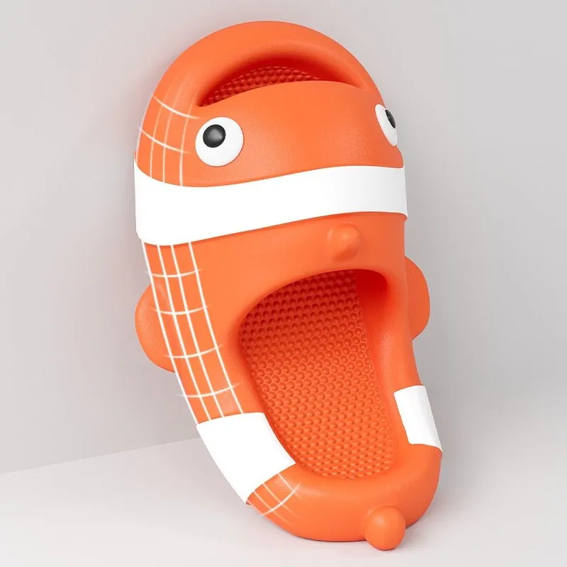 Shark Shape Summer Platform Slippers for Indoor Use