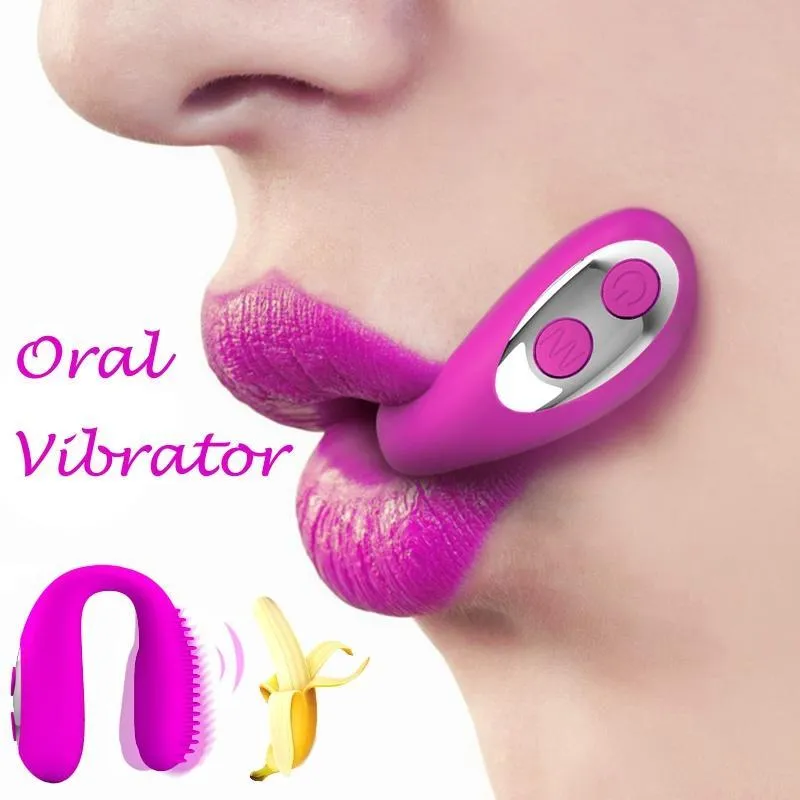 Silicone Mouth Vibrating Massager Oral Vibrators 3 Speed Vibration Rechargable Oral Sex Products For